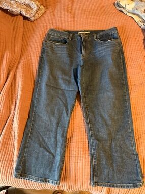 Levi's Women's Medium Blue Ankle-Length Jeans